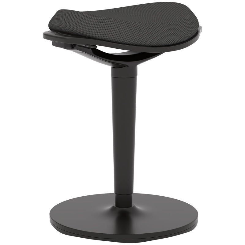 Standing Desk Stool, Ergonomic Wobble Chair, Adjustable Leaning Stool for Office Desks, with Rocking Motion, Black