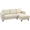 L Shaped Couch, L Shape Sofa with Chaise Lounge and Spring Cushion for Living Room, Bedroom
