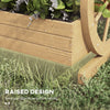 Wooden Wagon Planter Box, 3-Tier Raised Garden Bed, for Vegetables Flowers Herbs, 24
