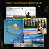 Soozier 14ft Badminton Net, Height Adjustable Outdoor Sports Net with Carry Bag, for Tennis, Pickleball and Volleyball