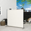 Single Panel Room Divider, UV30+ Privacy Screen, Indoor Outdoor Privacy Panel with Stable Base