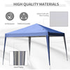 10 x 10ft Folding Pop Up Tent Outdoor Gazebo Canopy with Carrying Bag, Blue