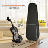 4/4 Full Size Violin, Wood Acoustic Violin Set for Beginners, Adults, with Case, Rosin, Shoulder Rest, Black