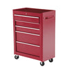 5-Drawer Rolling Tool Cabinet on Wheels, Lockable Tool Chest, Tool Organizer for Garage, Factory and Workshop