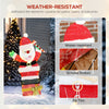 3ft Lighted Santa Claus, Light Up Christmas Decor with 97 LEDs, Stakes and Zip Ties, IP44 Waterproof for Indoor Outdoor
