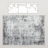 Area Rug for Living Room 9x12, Modern Abstract Machine Washable Rug, Non-Slip Carpet for Bedroom, Dining Room, Grey