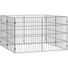 Foldable Metal Exercise Dog Playpen, Expandable Pet Fence Indoor Outdoor Use for Small Dogs, 20