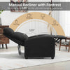 Single Recliner Sofa, Manual Home Theater Seating, Single Reclining Sofa Chair with Padded Seat for Living Room