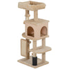 41 Inch Cat Tree with Scratching Posts, Cat Bed, Condo, Grooming Brush, Jumping Platforms, Toy Balls, Anti-tip Kit