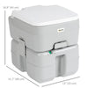 Porta Potty, 5.3 Gallon Portable Toilet with Level Indicator and Anti-Leak Pump for Camping, Boating, Hiking, Travel, RV