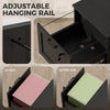 Vertical Filing Cabinet with 2 Drawers, Lock, File Cabinet for Home Office, A4 and Letter Size Files, Black