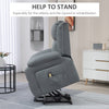 Lift Chair for Seniors, PU Leather Upholstered Electric Recliner Chair with Remote, Side Pockets, Quick Assembly
