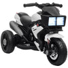 Kids Electric Pedal Motorcycle Ride-On Toy 6V Battery Powered w/ Music Horn Headlights Motorbike for Girls Boy White