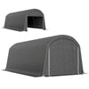 10' x 20' Portable Shed, Motorcycle Bike Tent with Roll-up Door, Galvanised Steel Frame for Garden Tools, Dark Grey