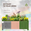 Foldable Elevated Planter Box, Wooden Raised Garden Bed for Backyard, Patio to Grow Vegetables, Herbs, Flowers, Grey