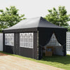 20x10 Pop Up Canopy with 6 Removable Sidewall, Carry Bag and 6 Sand Bags, Height Adjustable Instant Sun Shelter