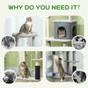 52 Inch Cat Tree with Scratching Posts, Cat Bed, Condo, Grooming Brush, Jumping Platforms, Toy Balls, Anti-tip Kit