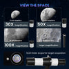 Astronomical Telescope for Adults, 70 mm Aperture Refractor Telescope with 100X, Adjustable Tripod, White