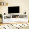 TV Stand with Storage, Modern Entertainment Center with 3 Cabinets and 3 Open Shelves, for TVs up to 85