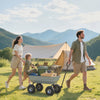 Steel Garden Cart with Handle and 10