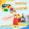 Bounce Castle Inflatable Trampoline Slide Pool Rocket Design 11.14' x 9.18' x 6.06'