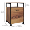 Vertical Filing Cabinet with Wheels, 26.2