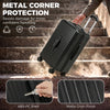 24-Inch Checked Luggage, Hardside Suitcase with Cup Holder, Corner Protection, Double Spinner Wheels, TSA Lock, Black