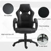 Racing Gaming Chair Office Chair Computer Desk Gamer Chair with Swivel Wheels, Padded Headrest, Tilt Function, Black