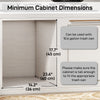 Pull Out Trash Can Under Cabinet, 10.6 Gallon (40L) Slide Out Garbage Can with 2 Removable Compartments, Grey