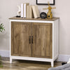 Farmhouse Sideboard, Storage Cabinet with 2 Doors and Shelves Kitchen, Living room, 30.9
