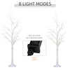 5FT Garden Birch Tree Light with 58 Warm LEDs and 8 Light Modes, DIY Artificial Tree Lamp for Outdoor and Indoor Birthday Wedding Party