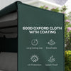 3-Seater Patio Swing Cover, Outdoor Garden Furniture Protection Hammock Glider Cover, 81