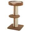 Cat Tree Kitty Tower with Sisal Mat Scratching Post, Cat Bed, Cushion, Perch, 18