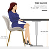 Dining Chairs Set of 2, Modern Accent Chair with Cushioned Backrest, Upholstery for Living Room