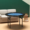 Soozier Foldable Poker Table Blackjack Texas Holdem Poker Game Table with Cup Holders, 47