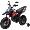 Qaba 12V Aprilia Licenced Kids Electric Motorcycle, Battery-Powered Dirt Bike with Training Wheels for Aged 3-8, Red