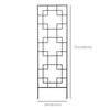 2 Pack Garden Trellis for Climbing Plants, Outdoor Metal Grid Panels for Roses, Vine Flower, Cucumber, Clematis, 72