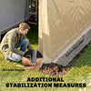7' x 12' Outdoor Storage Shed Portable Garage with Roll-up Door for Motorcycle, Bike, Garden Tools, Beige