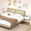 Set of 2 Wall Mounted Bedside Tables, Floating Nightstands with Drawer for Bedroom, White