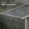 8' x 6' Outdoor Storage Shed, Metal Garden Shed with 2 Windows, 4 Vents, Lockable Doors and Gloves, Dark Grey