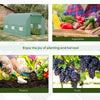 15' x 6.6' x 6.6' Walk-in Tunnel Greenhouse Garden Plant Seed Growing Warm House Outdoor Hot House w/ Roll Up Door, Windows, PE Cover Green