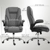 Executive Office Chair, Desk Chair with Flip-up Armrest, Diamond Fabric Computer Chair for Home Office