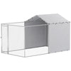 Galvanized Steel Dog Kennel Outdoor with Waterproof & UV-Resistant Cover for Large Dogs, 13.1' x 7.5' x 7.5'