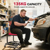 Rolling Mechanic Stool, 300 LBS Capacity Garage Stool with 2
