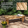 Outdoor Garden Bench, Backless Patio Fir Wood Stool, Armless Loveseat, 43.25