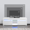 Modern TV Stand with Storage and LED Lights for TVs up to 55