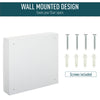 Wall Mounted Mirror Cabinet, Bathroom Medicine Cabinet with Mirror, 2 Doors and 3-tier Shelving, White