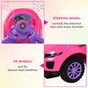3 in 1 Kid Ride on Push Car Sliding Car, Ride on Toy for Boy Girl Toddlers 1-3 Years Old, with Horn Music Light Function Secure Bar, Pink