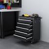 Rolling Tool Chest, 5-Drawer Lockable Tool Cabinet with 4 Wheels, Handle, Toolbox Storage Organizer for Garage, Workshop, Repair Shop