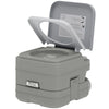 Portable Camping Toilet, Porta Potty with 2.6 Gal Waste Tank & 2.6 Gal Flush Tank, Leak-Proof and Odourless